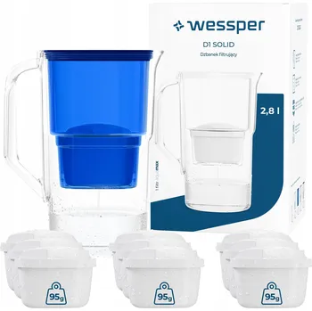 Filtrační konvice Filtrační konvice Wessper D1 SOLID 2,8l modrá + 10x filtr