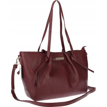 Kabelka Dámská nákupní taška Prostorná módní taška Kabelka Přes Rameno 14088 Bordó