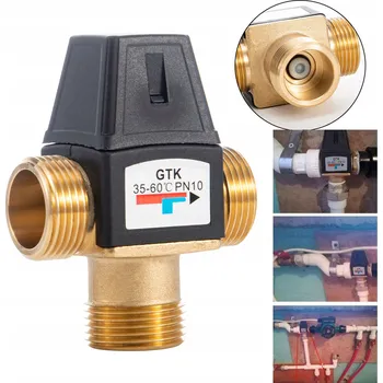 Ventil Termostatická směšovací baterie, směšovací ventil pro sprchu, ohřívač vody, závit 3/4"