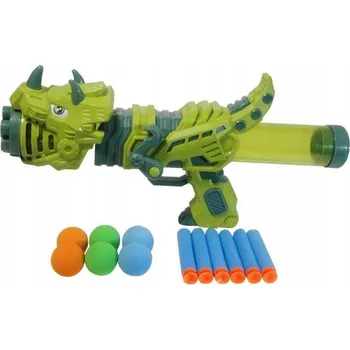Dětská zbraň PUŠKA DINOSAURUS na BEZPEČNÉ KULIČKY pěnová pistole