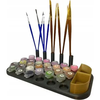 Úložný box Organizér, stojan na barvy - malování podle čísel