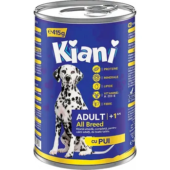 Krmivo pro psa Kiani Adult 415g Krmivo Mokré krmivo pro psy s kuřecím masem