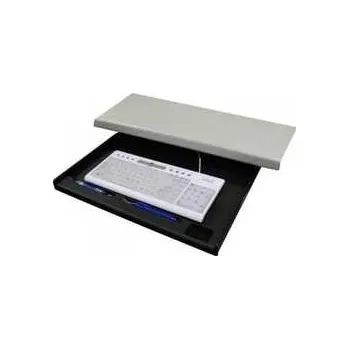 Držák klávesnice pod stůl, černý, plast, Logo, černá,rychlé dodání