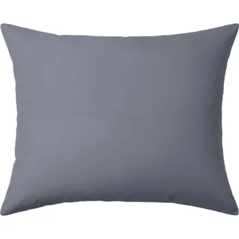 Povlak na polštářek POVLAK NA POLŠTÁŘ 50x70 GRAFITOVÝ ŠEDÝ TMAVÝ SATÉN 100% BAVLNA