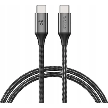 Datový kabel Kabel Orico USB typ C - USB typ C 1 m černý