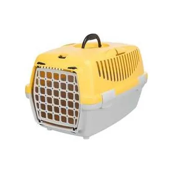přepravka pro zvíře Transportní box Capri 1, XS: 32x31x48cm, sv. šedá/žlutá,rychlé dodání