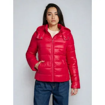 Dámská bunda Sinsay - Prošívaná puffer bunda s kapucí - fuchsiová - 189GZ-43X - 189GZ-43X-XXL