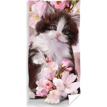 Osuška Kočka Kotě 70x140 Carbotex