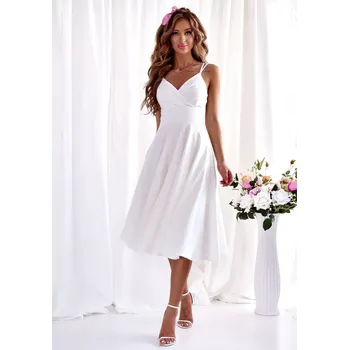 Dámské šaty Večerní šaty Duet 208903 bílé - With You smetanová 38