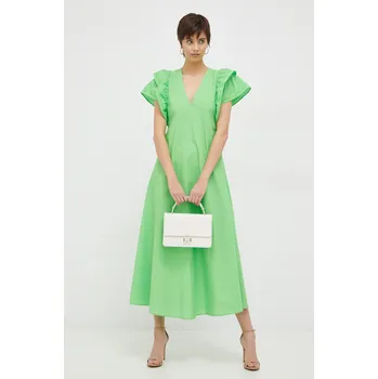 Dámské šaty Bavlněné šaty Tommy Hilfiger WW0WW38738.PPYX zelená 77X, vel. 34
