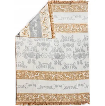 deka DEKA 150x200 BAVLNĚNÁ BÉŽOVÁ FOLKLÓRNÍ