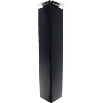 Obraz Dřevěné nábytkové nohy 20 cm čtverec 5x5 cm, černý lak, upevnění