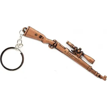 Albainox Přívěšek na klíče puška KAR98K s puškohledem MOSAZNÝ