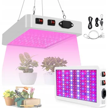 Osvětlení pro růst rostliny VÝKONNÝ PANEL PRO PĚSTOVÁNÍ ROSTLIN LAMPA 24W PLNÉ SPEKTRUM LED SVĚTLA PRO PĚSTOVÁNÍ