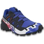 Pánská běžecká trailová obuv SALOMON-Speedcross 6 GTX Equipe M surf web/fiery red/white Modrá 43 1/3