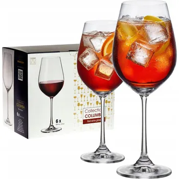 Sklenice Skleničky na červené víno Bohemia bezbarvé 650 ml 6 ks