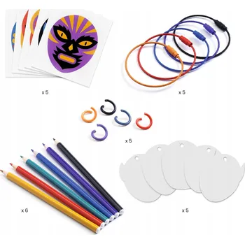 kreativní sada Kreativní sada Djeco magický plast Klíčenky