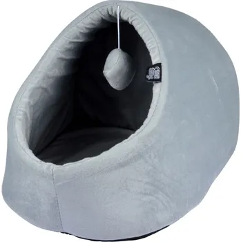 pelíšek pro malé zvíře Šedá kukaň pro kočku 38x35 cm – Love Story ID_1636762