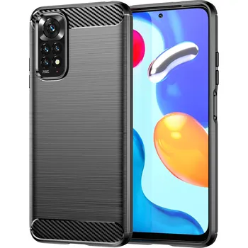 Pouzdro na mobilní telefon Pouzdro Carbon Case pro Xiaomi RedMi NOTE 11 / NOTE 11s černé