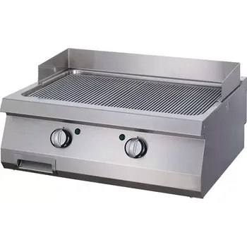 Kuchyňský gril Maxima Grilovací deska s drážkami pro vysoké zatížení - plynová - dvojitá jednotka - hloubka 70 cm | 09396010