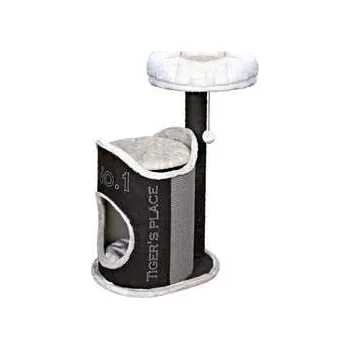 Škrabadlo SUSANA 90 cm, jeskyně, 2 odpočívadla, černá/světlešedá,rychlé dodání