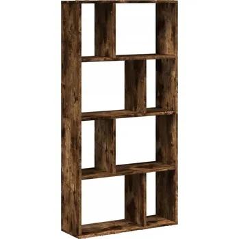 Knihovna Regál kouřový dub 60 x 20 x 120 cm, 8 přihrádek, materiál dřevotříska