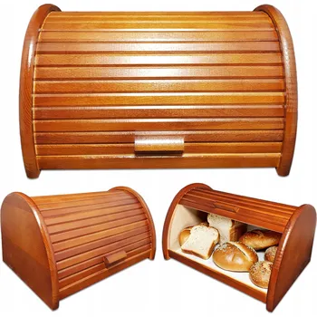 chlebník Jednodílný chlebník GraweroweLove hnědý dřevěný