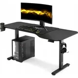 Velký elektricky nastavitelný herní stůl 160 cm DIABLO X-TENSIO černý