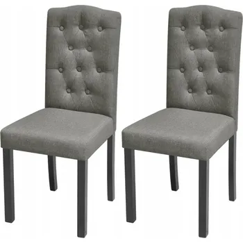 Jídelní židle Šedé jídelní židle s čalouněním, 42 x 51,5 x 95 cm, 2 ks