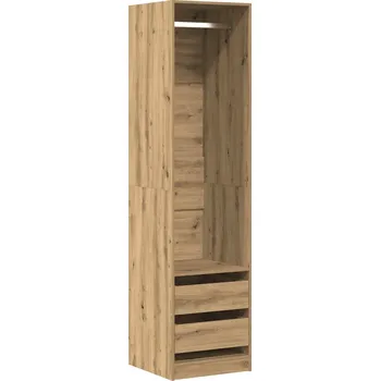 Šatní skříň Skříň dub artisan 50 x 50 x 200 cm, materiál dřevotříska