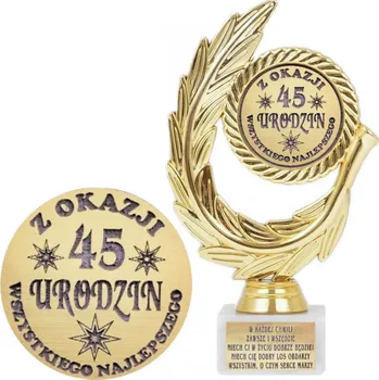 Obraz Dárek k 45. narozeninám, soška, odměna pro ženu, muže, dárek