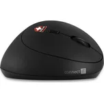 Ergonomická vertikální myš Connect IT CMO-2600-BK, bezdrátová