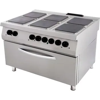 Sporák Maxima Sporák Premium - 6 hořáků - elektrický - tříplotýnkový - s širokou troubou - hloubka 90 cm | 09398527