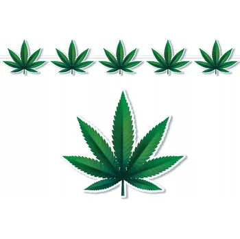 Girlanda Banner MARIHUANA Zelené Listy Konopí Tráva Narozeniny 300cm