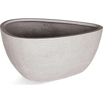 Květináč Ruvido Organic Low Sand Ø 80 cm / V 40 cm