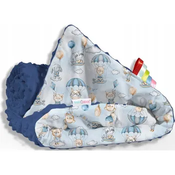 Dětská deka BABYMAM OBOUSTRANNÁ DEKA MINKY BAVLNA 75x100 CM