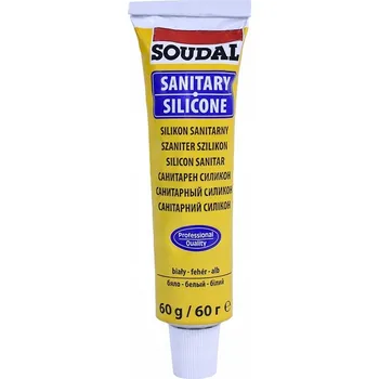 stavební silikon Soudal Sanitární Silikon 60g Bílý