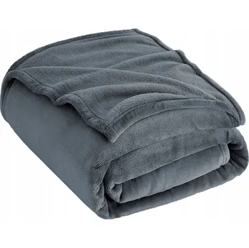 Prostěradlo HLADKÁ FLEECOVÁ DEKA PŘEHOZ NA POSTEL PŘÍJEMNÁ 160x200 PREMIUM