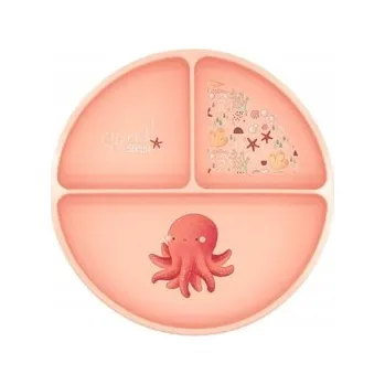 Talíř Talířek SASSI růžový silikonový