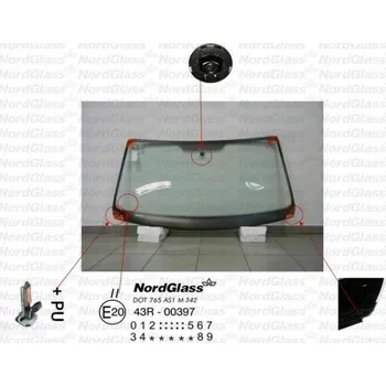 Autosklo NordGlass Čelní sklo - zelené ASNG 8609AGSVW + DOPRAVA ZDARMA!