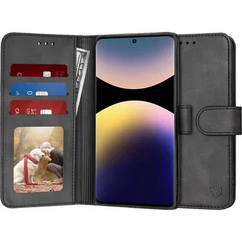 Pouzdro na mobilní telefon Techsuit Diary Book pro Xiaomi Redmi Note 14 Pro Plus 5G černé