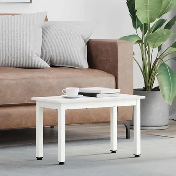 Konferenční stolek vidaXL Konferenční stolek Bílá 60 x 30 x 36 cm Masivní borové dřevo [892758]