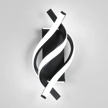 Nástěnné svítidlo Nástěnné svítidlo Comely černé, integrovaný LED zdroj 19 W