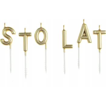 Dortová svíčka Id_2825z SVÍČKA SVÍČKY VŠE NEJLEPŠÍ K NAROZENINÁM DORT ZLATÁ ZLATÉ GOLD NA DORT