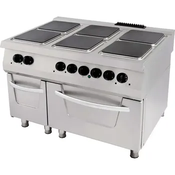 Sporák Maxima Sporák Premium - 6 hořáků - elektrický - tříplotýnkový - s troubou - hloubka 90 cm | 09398526