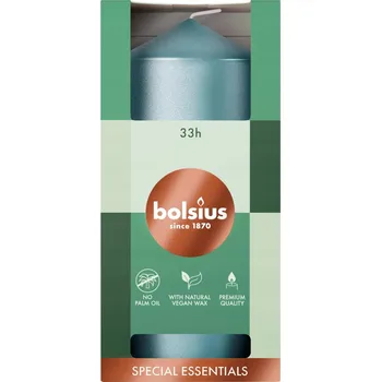Svíčka Dekorativní parafinová svíčka bez vůně Bolsius 1 ks