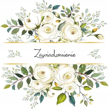 Svatební dekorace SVATEBNÍ OZNÁMENÍ ZW62 HOTOVÉ x1 svatba svatební hostina svatební civilní svatební oznámení na svatbu