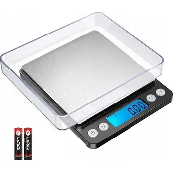 Kuchyňská váha KUCHYŇSKÁ VÁHA SE DVĚMA MISKAMI 0,01-500G PROSTER PST021 S DISPLEJEM