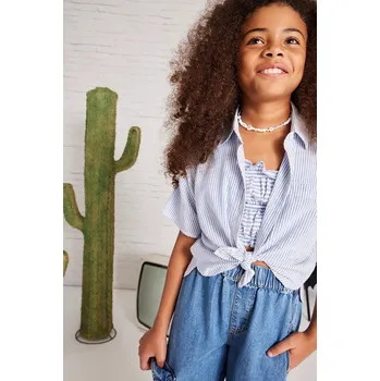 Chlapecká košile Dětská košile Mayoral 6145.8C.Junior.PPYA modrá 55X, vel. 152