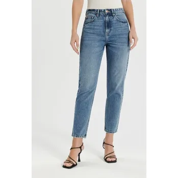 Dámské džíny Sinsay - Mom džíny - modrá - ZC338-50J - ZC338-50J-32-2